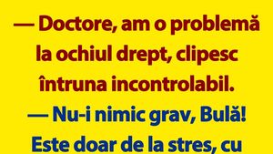 BANC | Bulă și problema la ochiul drept
