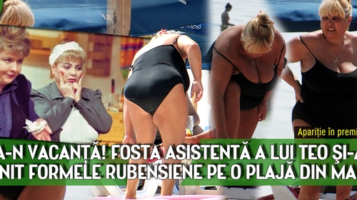 Tanta-n vacanta! Primele imagini cu fosta asistenta a lui Teo la plaja