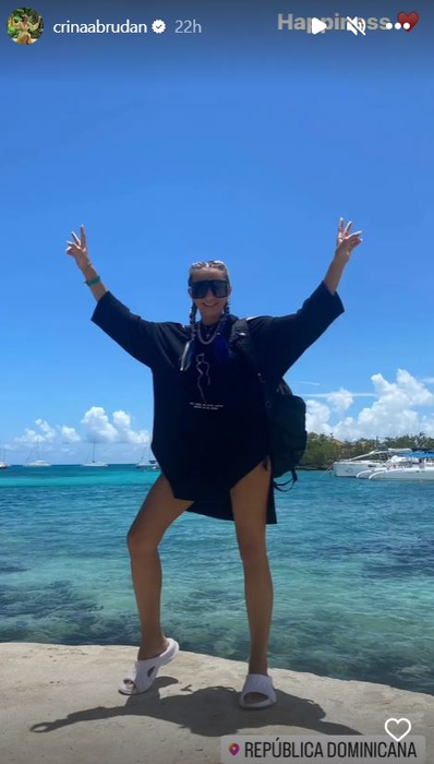 Crina Abrudan, în Republica Dominicană / Sursă foto: Instagram