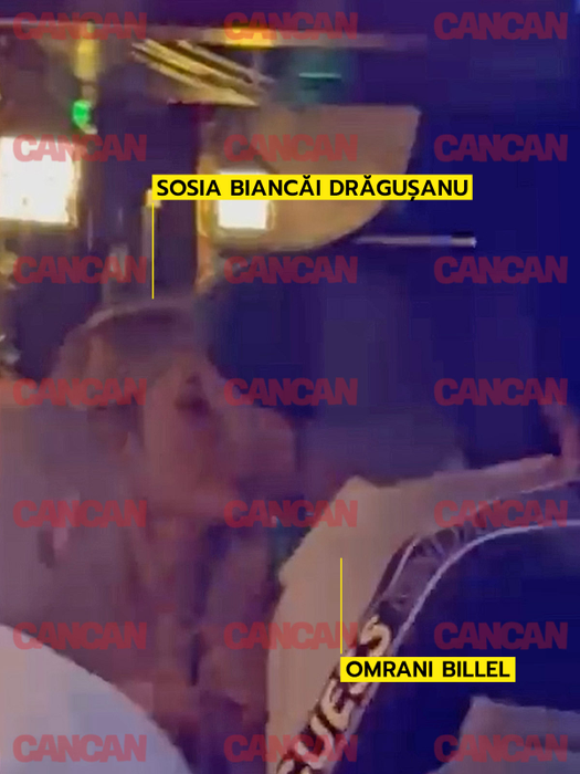 Billel Omrani și sosia Biancăi Drăgușanu