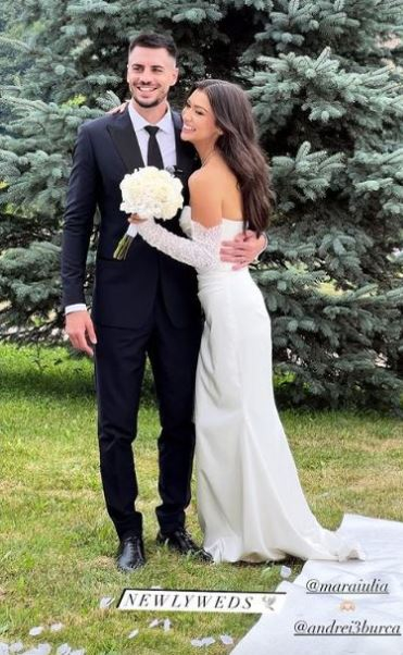 Andrei Burcă și Mara s-au căsătorit religios/ sursă foto: Instagram
