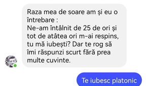 Bancul de weekend | "Te iubesc platonic"
