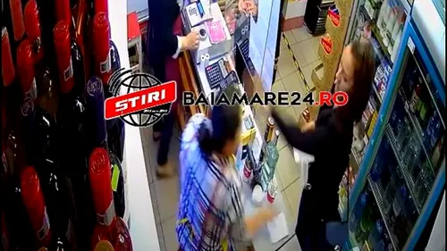 Imagini șocante din Baia Mare! O vânzătoare a fost lovită de o clientă! Reacția violentă a venit după ce i s-a cerut să poarte masca de protecție