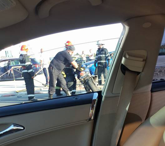 Mariana Roşca a fotografiat un accident de circulaţie în Pipera