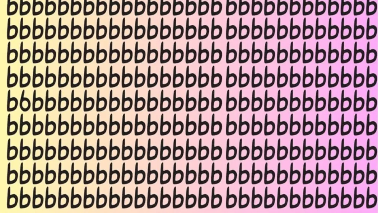 Iluzie optică virală | Găsiți cifra 6 ascunsă printre literele b din această poză