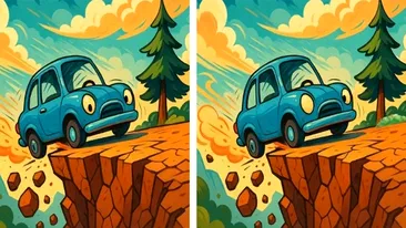 Test de logică | În cât timp puteți găsi 3 diferențe între cele două mașini din imagine? Recordul este de 10 secunde