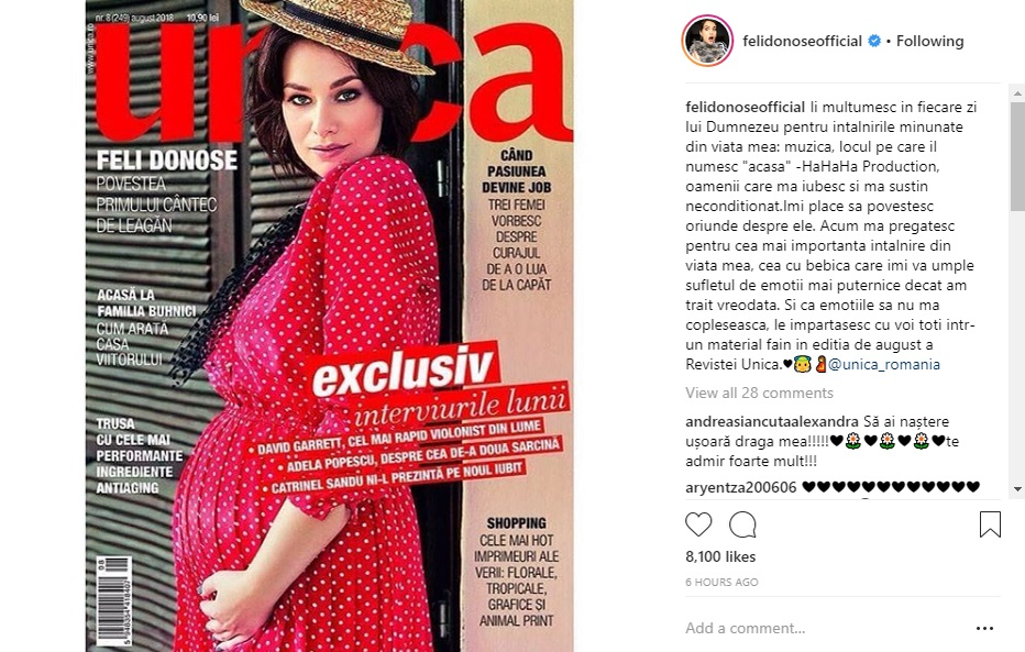 Ce mesaj a primit azi Feli Donose de la mama ei, după ce a dezvăluit cu cine a rămas însărcinată