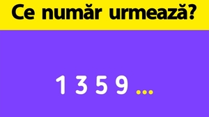 Test IQ exclusiv pentru genii | Ce număr urmează în această serie: 1, 3, 5, 9?