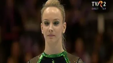 Sandra Izbasa a castigat medalia de aur la proba de sarituri la campionatele europene la Bruxelles.