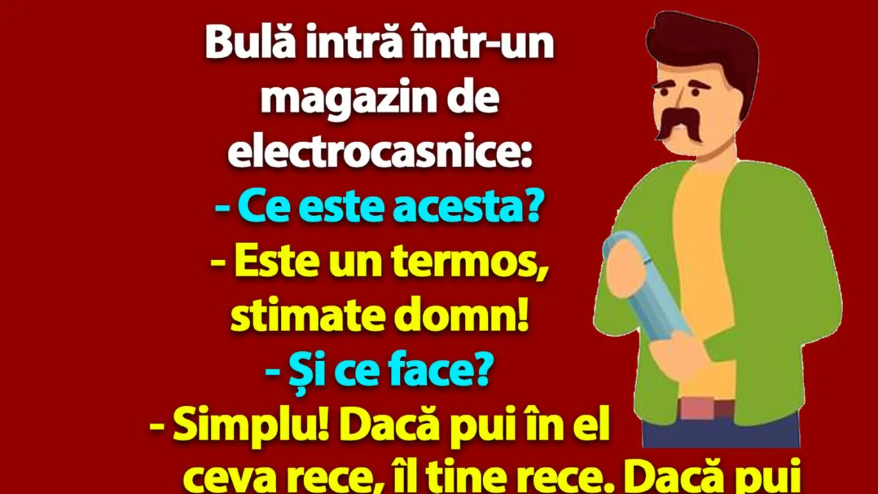BANC | Bulă intră într-un magazin de electrocasnice: Ce este acesta?