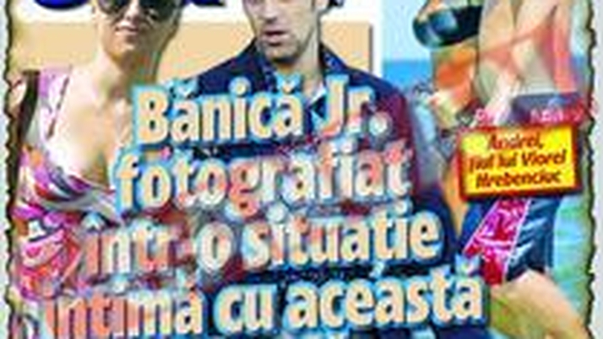Banica Jr., fotografiat cum se pupa cu ea