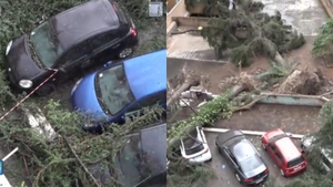 Roma, lovită de o tornadă violentă! Vortexul puternic a făcut prăpăd în capitala Italiei