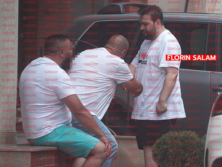 Florin Salam se salută cu apropiații