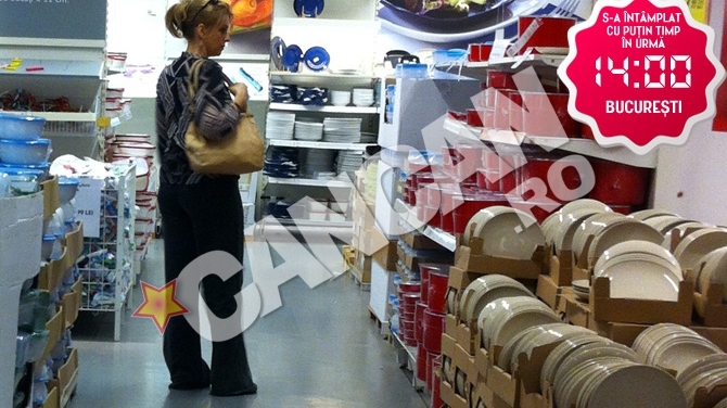 Bianca Brad face shopping... gospodaresc. A dat iama in oale sI farfurii