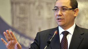 Membrii PRU îl susţin pe VICTOR PONTA! Oamenii au ieşit în stradă 