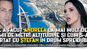 Ce a facut Andreea la mai mult de 9 mii de metri altitudine si cum s-a purtat cu Stefan in drum spre Dubai!