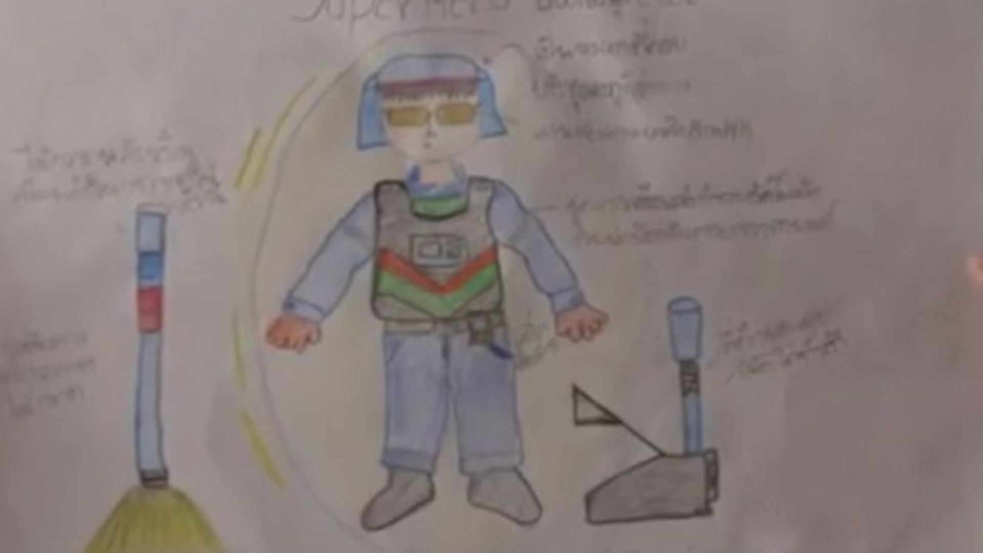 Profesoara i-a spus să deseneze un erou, iar copilul a desenat un gunoier! Motivul emoţionant pentru care a făcut asta 