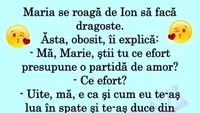 BANC | Maria se roagă de Ion să facă dragoste