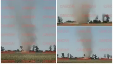 Fenomenul periculos care a apărut în Prahova, în apropiere de Mizil. Oamenii s-au speriat când au văzut tornada