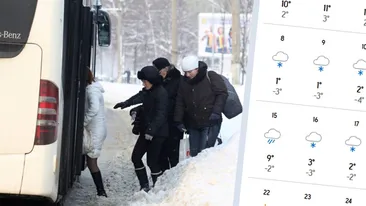 Câte zile ninge în februarie în București, potrivit meteorologilor Accuweather. Iarna abia atunci începe cu adevărat