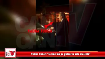 VIDEO Scandal ca la usa cortului intre Vadim Tudor si Marioara Zavoranu: Vezi ca e razia militiei prin oras si ia toate curvele batrane! Tine putoarea violenta la distanta!