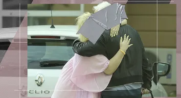 Imagini EXCLUSIVE de la revenirea în Capitală a lui Irinel Columbeanu alături de ”Eleva Porno”. S-au ciocănit în fața casei!