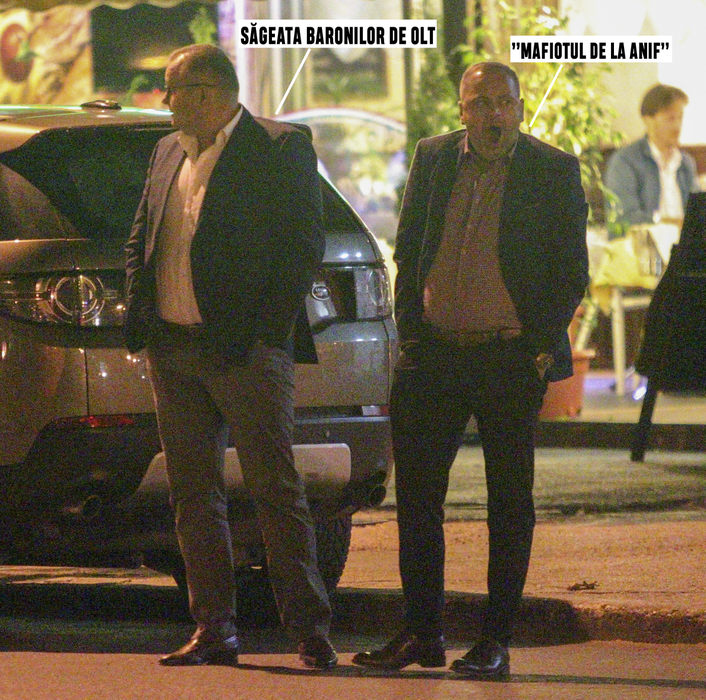 Deputatul Marius Iancu și președintele ANIF (Agenția Națională de Îmbunătățiri Funciare), Florin Ionuț Barbu, zis ”Busi”, la Trattoria Adagio