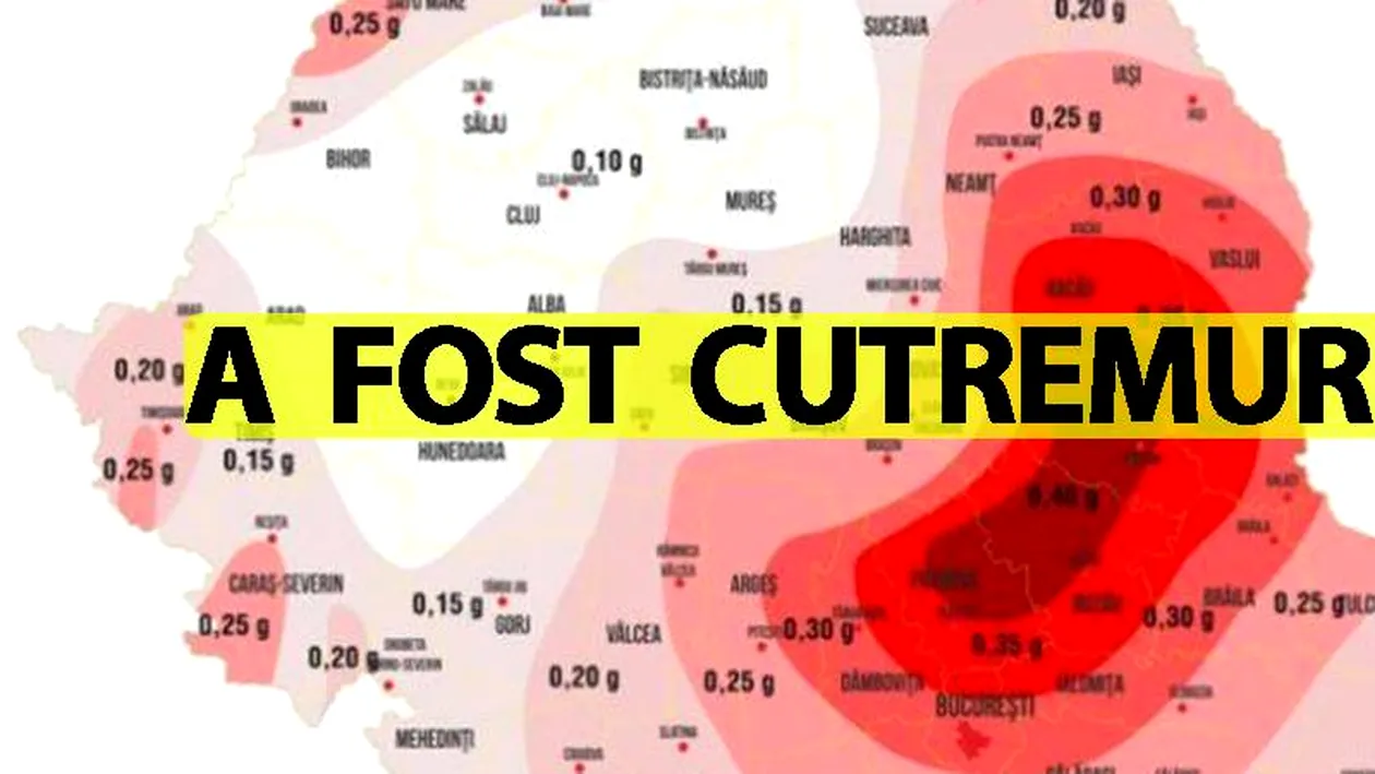 Cutremur mare în România azi-noapte. Este cel mai puternic din ultima perioadă