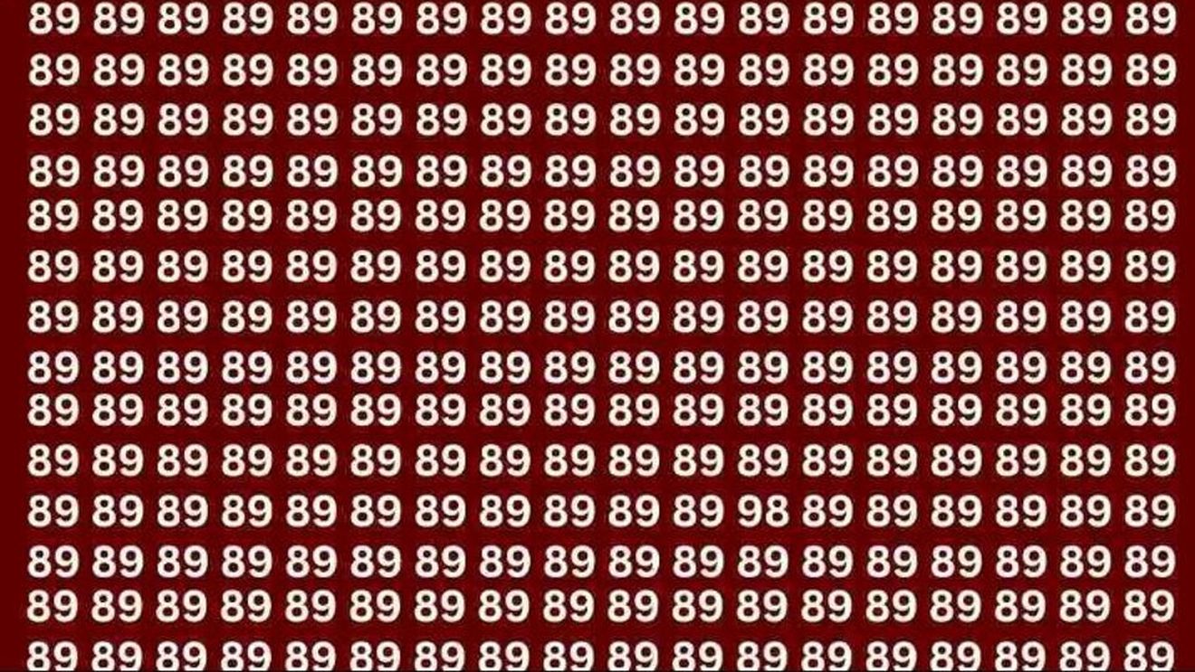 Iluzia optică ce îți testează atenția | Găsește numărul 98 în maximum 5 secunde