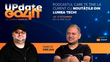 „Update Go4it” #5: Narcis Drejan vorbește despre pasiunea pentru gaming și impactul tehnologiei în sport