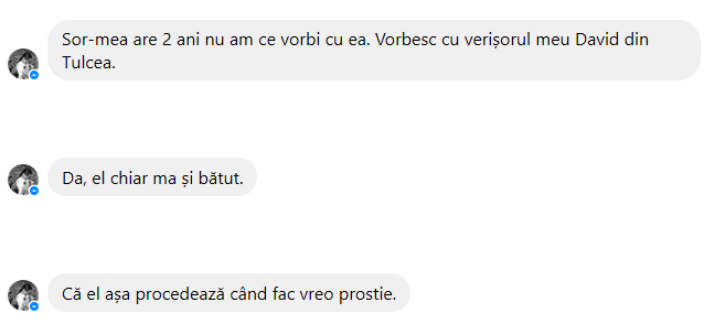 Mărturiile Ştefaniei pe Facebook