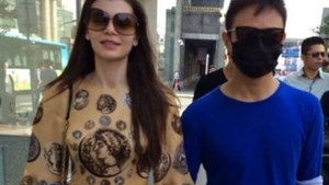 Monica Gabor l-a filmat pe Mr. Pink în acţiune! Ce făcea iubitul ei în timp ce ea vorbea cu prietenii