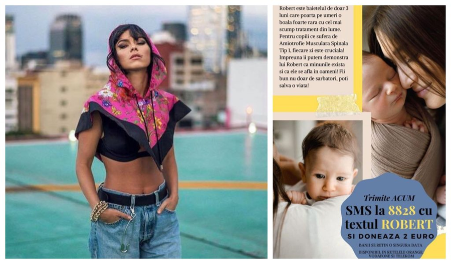 Inna, apel pentru salvarea lui Robert, un băiețel de 3 luni, diagnosticat cu o maladie rară © Facebook