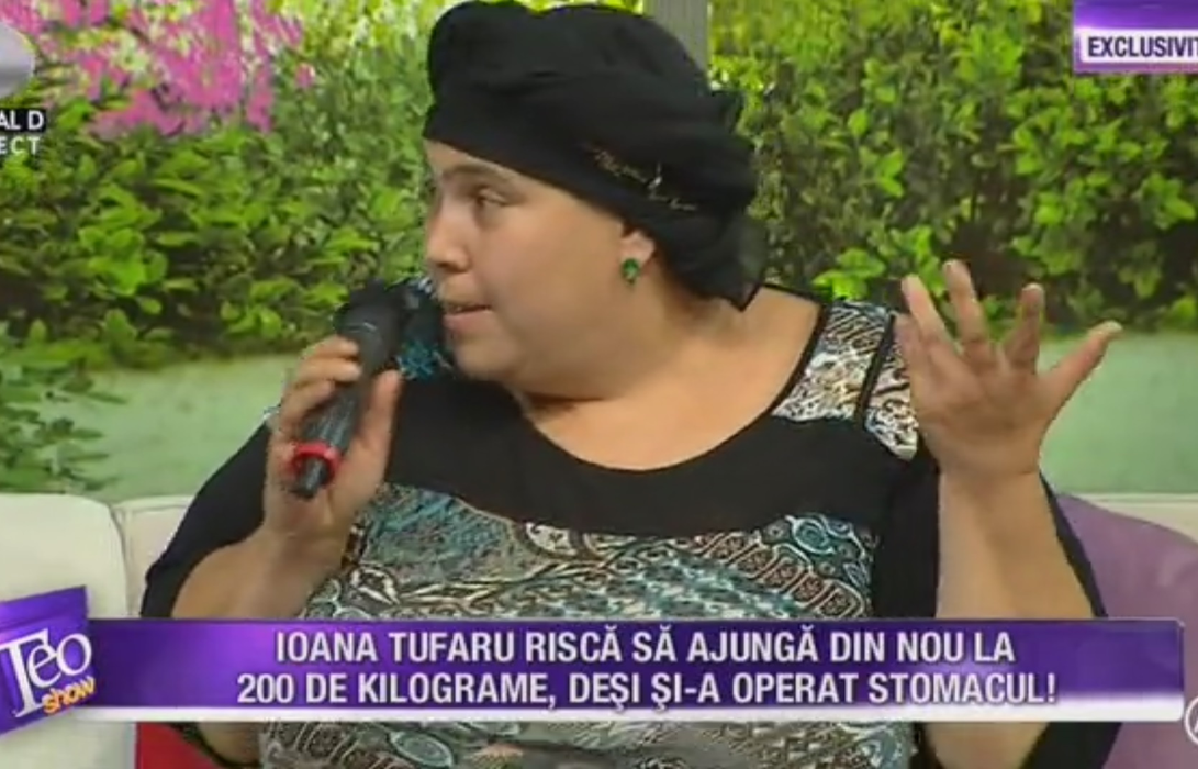 Ioana Tufaru slăbise enorm, dar a pierdut din nou lupta cu kilogramele