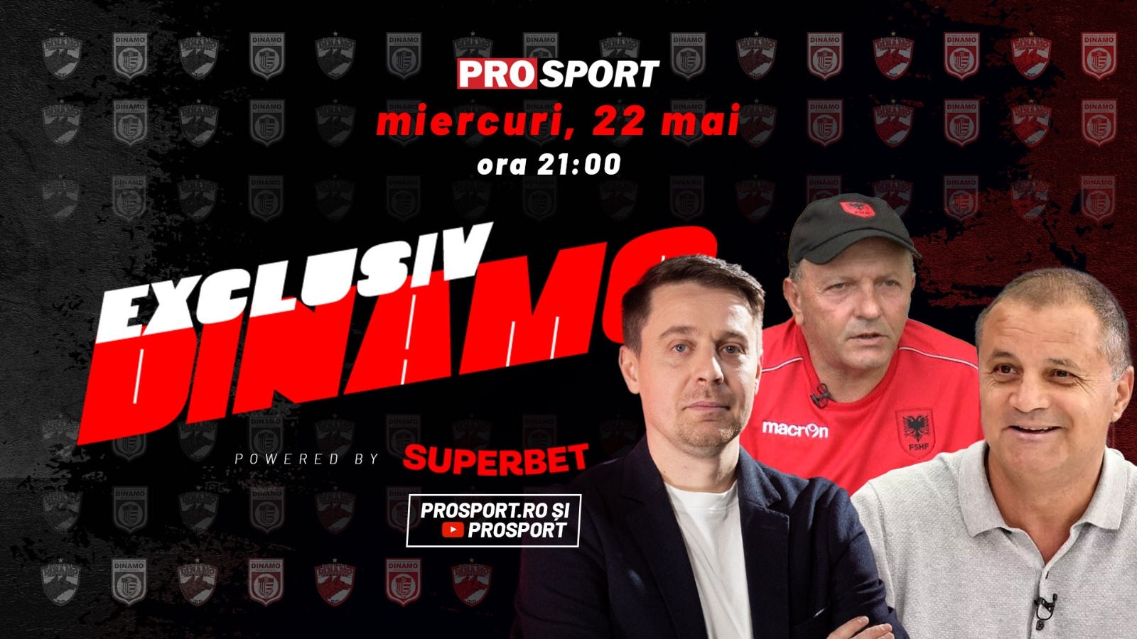 EXCLUSIV DINAMO, miercuri, de la ora 21. Costel Orac și Sulejman Demollari sunt invitații lui Cătălin Mureșanu