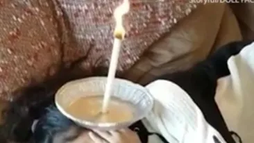 I-a pus o lumânare în ureche fiicei ei, după care i-a tăiat mucul ars și l-a pus la răcit. Ce a urmat este incredibil