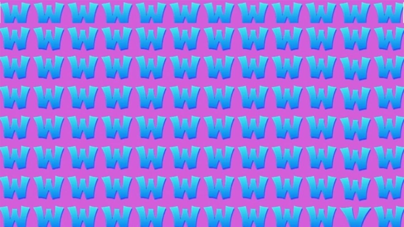 Iluzie optică virală | Nu toate literele din această imagine sunt "W". Puteți descoperi "intrusul"?