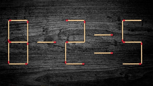 Test de inteligență | 8 - 2 = 5 este greșit. Corectați egalitatea, mutând un singur chibrit