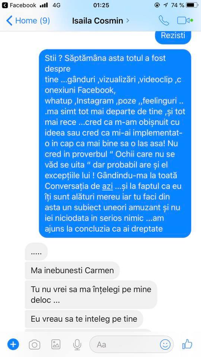 Dovada clară a infidelității lui Carmen de la Sălciua! Conversațiile dintre ea și amant au fost scoase la iveală