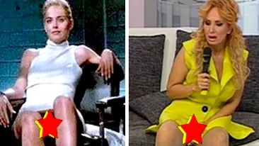 S-A VAZUT TOT! E mai tare ca Sharon Stone! Daniela Gyorfi, in pozitie de Basic Instinct in direct la TV