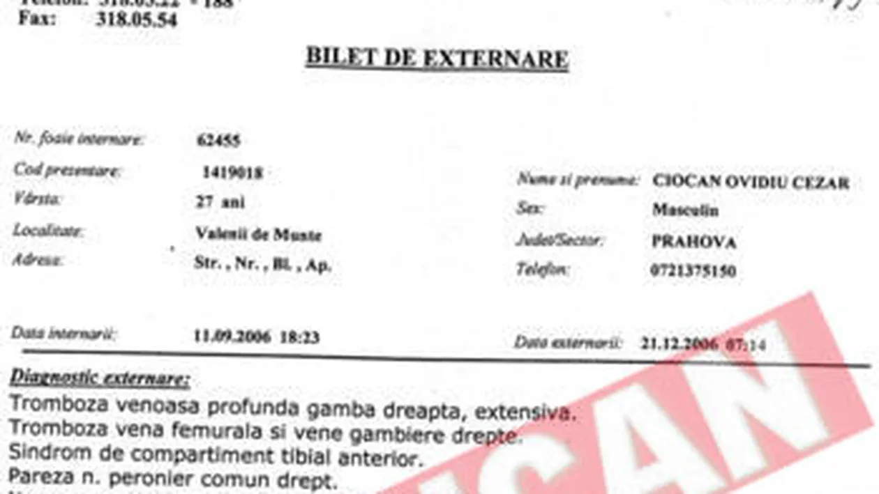 In urma tratamentului gresit al unui medic de familie, mi-a explodat piciorul