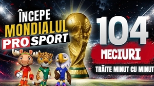 CM 2026 Începe Mondialul ProSport! 104 meciuri trăite minut cu minut și analizate de fotbaliști și antrenori de top, 44 de zile cu materiale de colecție, eroi și povești de neuitat într-o experiență integrată unică pe piața media din România!