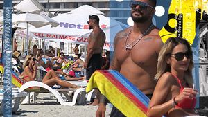 Vestitul concurent de la “Puterea Dragostei” și-a flexat mușchii pe plajă în fața unei blonde și…