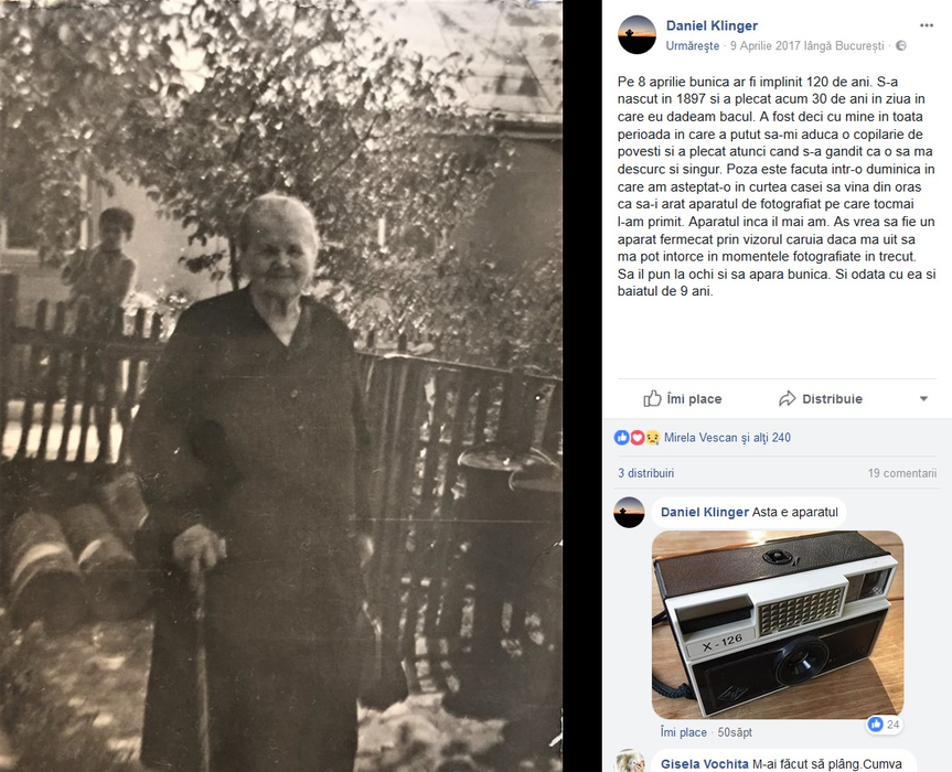 Andrei Gheorghe, comentariu neașteptat la postarea unui fost coleg care a scris câteva rânduri despre bunica lui moartă: „Nu am înțeles nici până în ziua de astăzi”