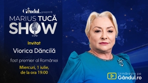 Marius Tucă Show începe miercuri, 1 iulie, de la ora 19.00, live pe Gândul. Invitată: Viorica Dăncilă