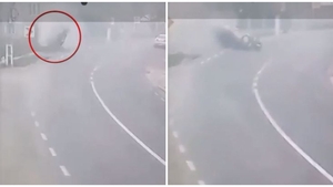 Scene din filmele de acțiune în Șomcuta Mare, în prima zi de Paște! Un șofer beat s-a înfipt într-un podeț, după ce a ajuns cu mașina în aer