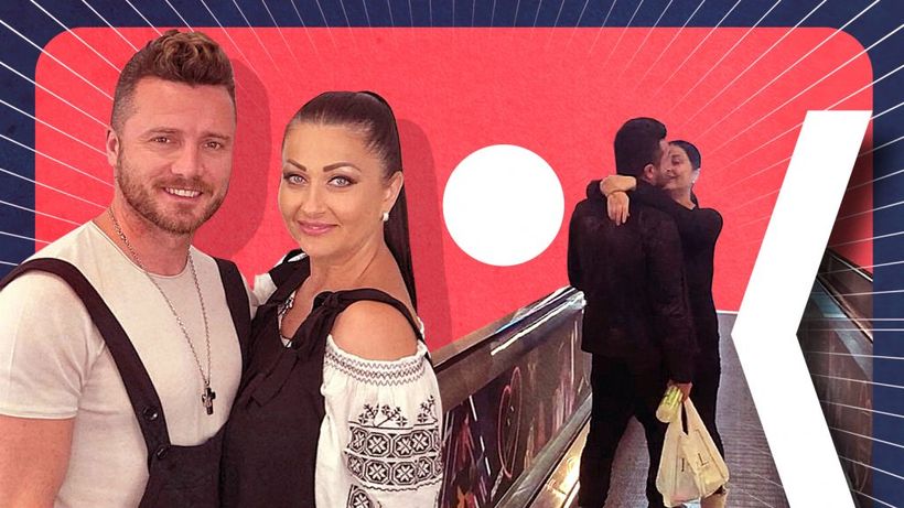 Gabriela Cristea a ”tăbărât” pe Tavi Clonda cu săruturi lacome în mall!