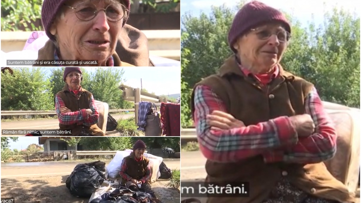 Bunica Sanda și-a pierdut munca agonisită de-o viață după potopul din Galați. Ți se rupe sufletul: „Rămân fără nimic”