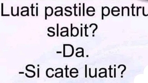 BANCUL DE JOI | „Câte pastile de slăbit luați pe zi?”