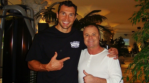 Nicu Gheară se antrenează cu greii! Afaceristul a tras de fiare cu Wladimir Klitschko